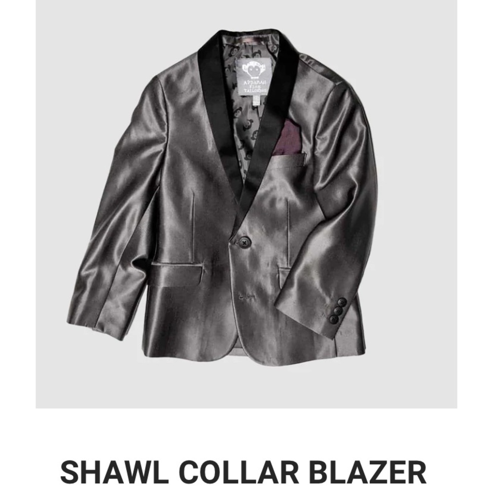 Appaman Silver Shawl Collar Tuxedo Jacket